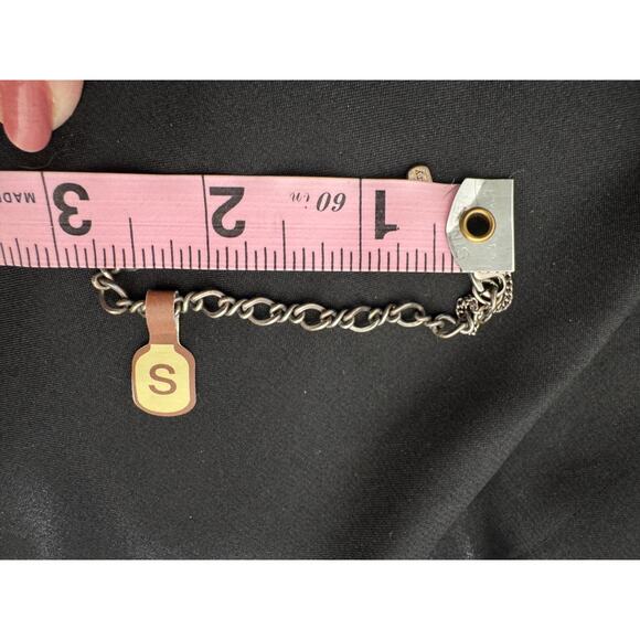 NEW James Avery Sterling Silver Forged Link Charm Bracelet Safety Chain 7” 925 - Picture 4 of 8